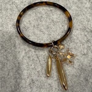J. Crew Tortoise Bracelet with Gold Accents